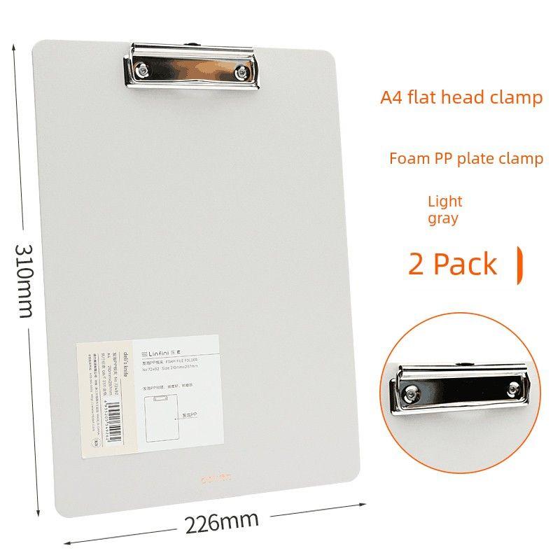 

Writing Pad Test Papers for Students Writing Pad Clip Roll Flat Book Clip Paper Material File Ordering Office Supplies Menu Hard Board Pad Exam [Pack of 2] Light Gray([Pack of 2] Light Gray)