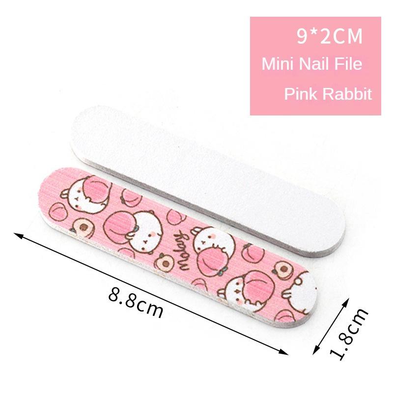 Cute Cartoon Mini Nail Files Portable Multi-functional Nail Polishing File Nail Shop Professional Durable Precise Manicure Tools