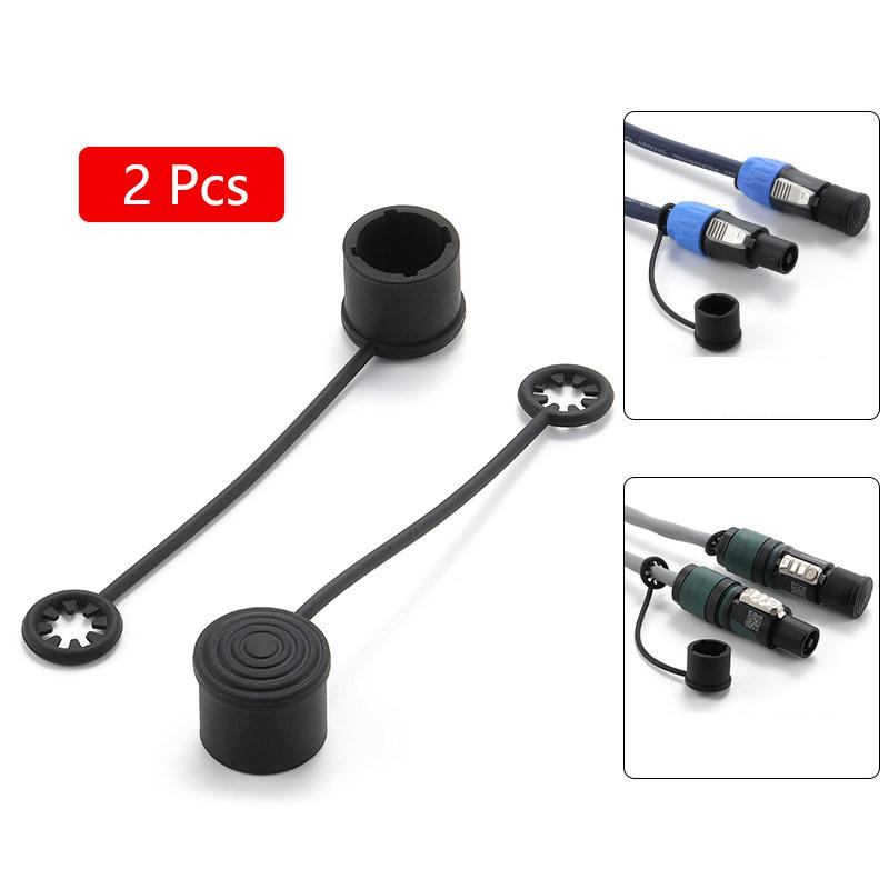 

2Pcs Silicone Dust Cover For Audio Power Network Plugs Xlr 6.35Mm Speaker Connector Waterproof Protective Cap A5