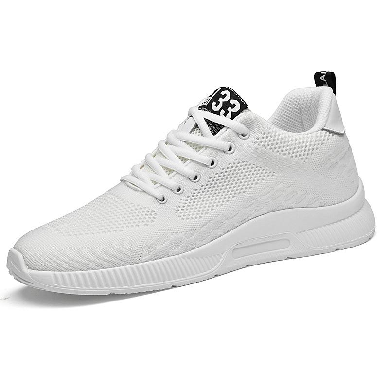 Flying Woven Upper Inner Height Increase Sports Shoes Casual Versatile Wear-resistant Running Shoes Men's Shoes