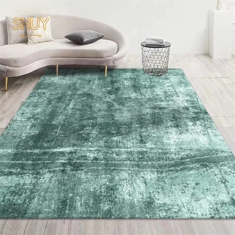 American Style Green Carpet for Living Room Bedroom Large Area Floor Mat Decoration Anti-slip Design Lounge Balcony Corridor Rug