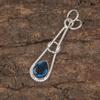 London Blue Topaz Gemstone Jewelry, 925 Solid Sterling Silver Pendant, Handmade Bohemian Silver Pendant Gift for Love