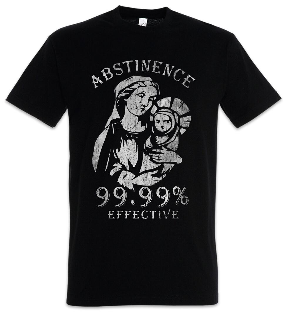 Abstinence Effective T-Shirt Fun God Christianity Immaculate Conception Atheist XL