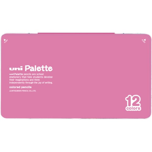 Mitsubishi Pencil Colored Pencil 880 Uni Palette Elementary School Pink 12 Colors K88012CPLT.13
