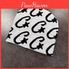 Hat Knit Trendy With Star Print Embroidery Design For Cold Accessory Weather