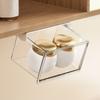Plastic Drawer Style Storage Box Transparent Self Adhesive Under Desk Drawer Organizer Space Saving Large Capacity