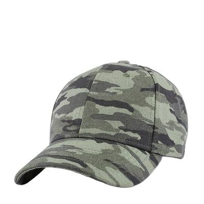 Custom Sporty Street Style Twill 6 Panel Baseball Cap 100% Cotton Curved Brim Camo with Embroidery Logo Common