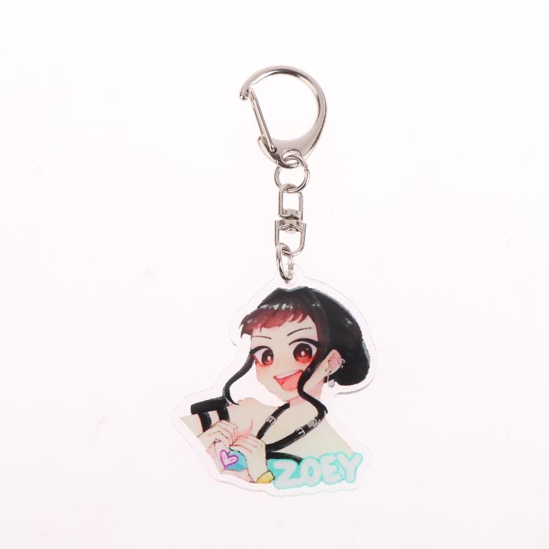 Kpop Demon Hunters Huntrix Saja Boys Keychains For Accessories Jewelry Rumi Zoey Jinu Mira Sold My Soul Keyrings Fans Gifts