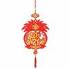 Non-woven Fabrics Vietnamese Couplets Pendant with Tassels Hollow Spring Festival Couplets Three-dimensional Glitter