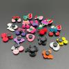Cherry Hole Cartoon Shoe Buckles: Soft Rubber Red Fruit Series for Kids' DIY Garden Shoes