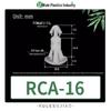Single RCA 5-16 Pin Plastic Rivet Standoff Nylon Insulator Column - White