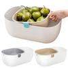 Sturdy Plastic Snack Container Double Layer Snack Bowl Double Layer Nut Bowl with Shell Storage for Snacks Kitchen Tool