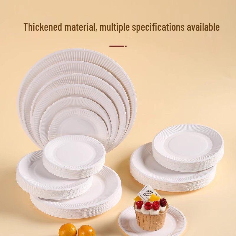 ZISIZ Disposable Food-Grade Paper Plates