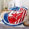 Crvena Zvezda Logo FlAannel Blanket, High Quality Comfortable for All Seasons, Home Decor, Warmth and Comfort