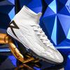 Fußballschuhe für Herren Damen Kunstrasen Hallenfußballschuhe Unisex Hoher Knöchel TF Fußballschuhe Jugend Trainingsschuhe