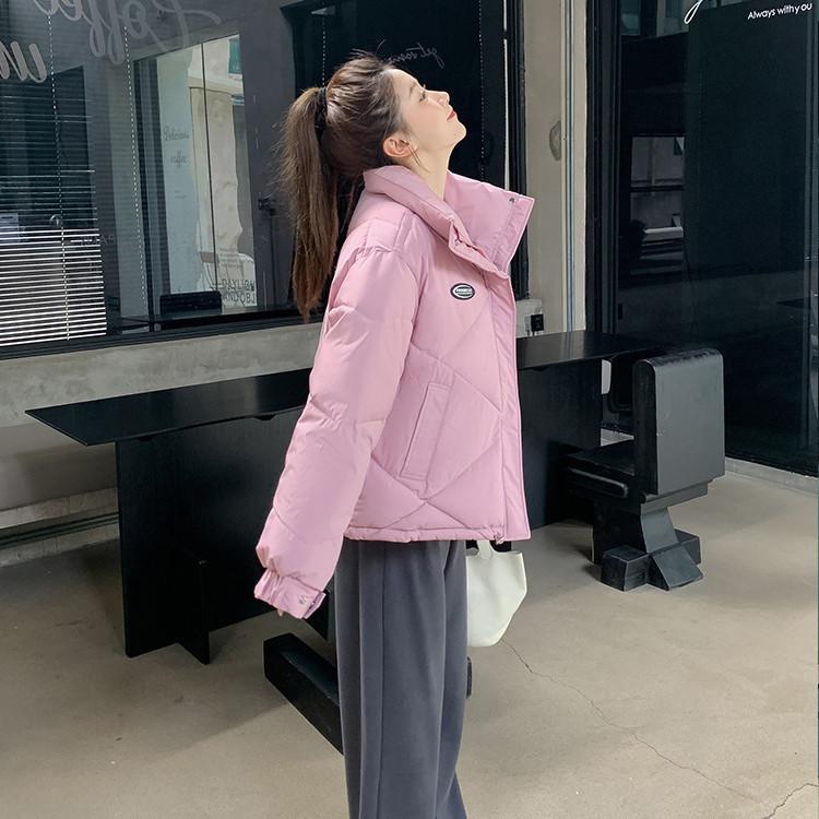 Neue Winter Damen Kurze Parkas Jacken Lässig Dick Warm Kapuzenmuster Mantel Weiblich Winter Oberbekleidung Lockere Jacke Parkas