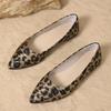 Fashion Leopard Shoes 2025 New Women Flats Woman Casual Shoes Pointe Toe Spring Summer Flat Fashion Ladies Shoes Slip-on Big Size