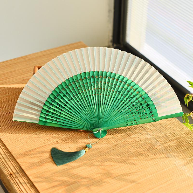 Red Dancing Fan: Classical Chinese Style Folding Fan, Easy-Open Hanfu Accessory