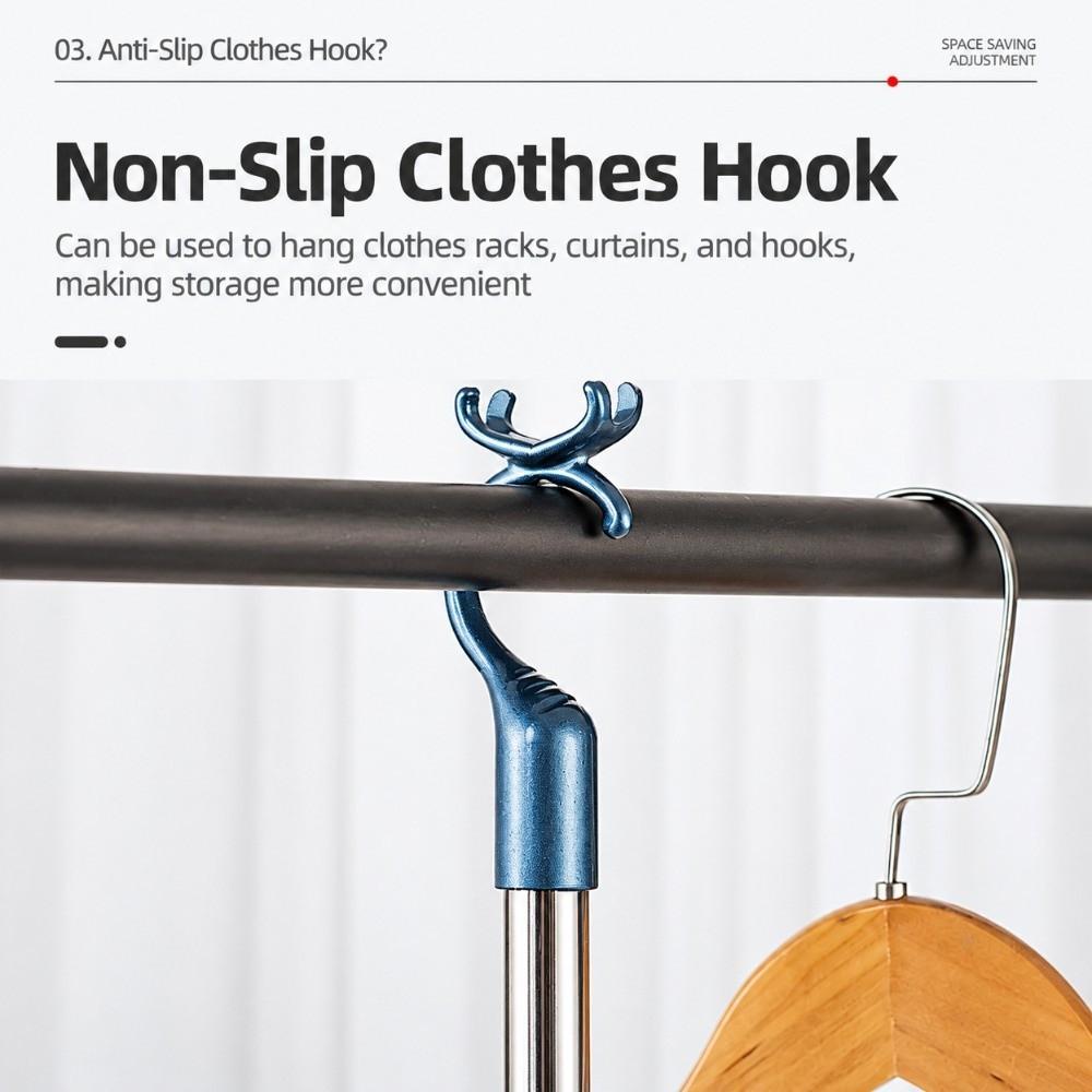 Stainless Steel Pole Hanger Thickened Tube Laundry Stick Clothes Reach Pole Home Clothes Hanging
