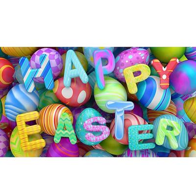 Happy Easter Eggs Diamond Painting Full Round Diamond Embroidery Cross Stitch Colorful Picture Of Rhinestone Diamond Mosaic