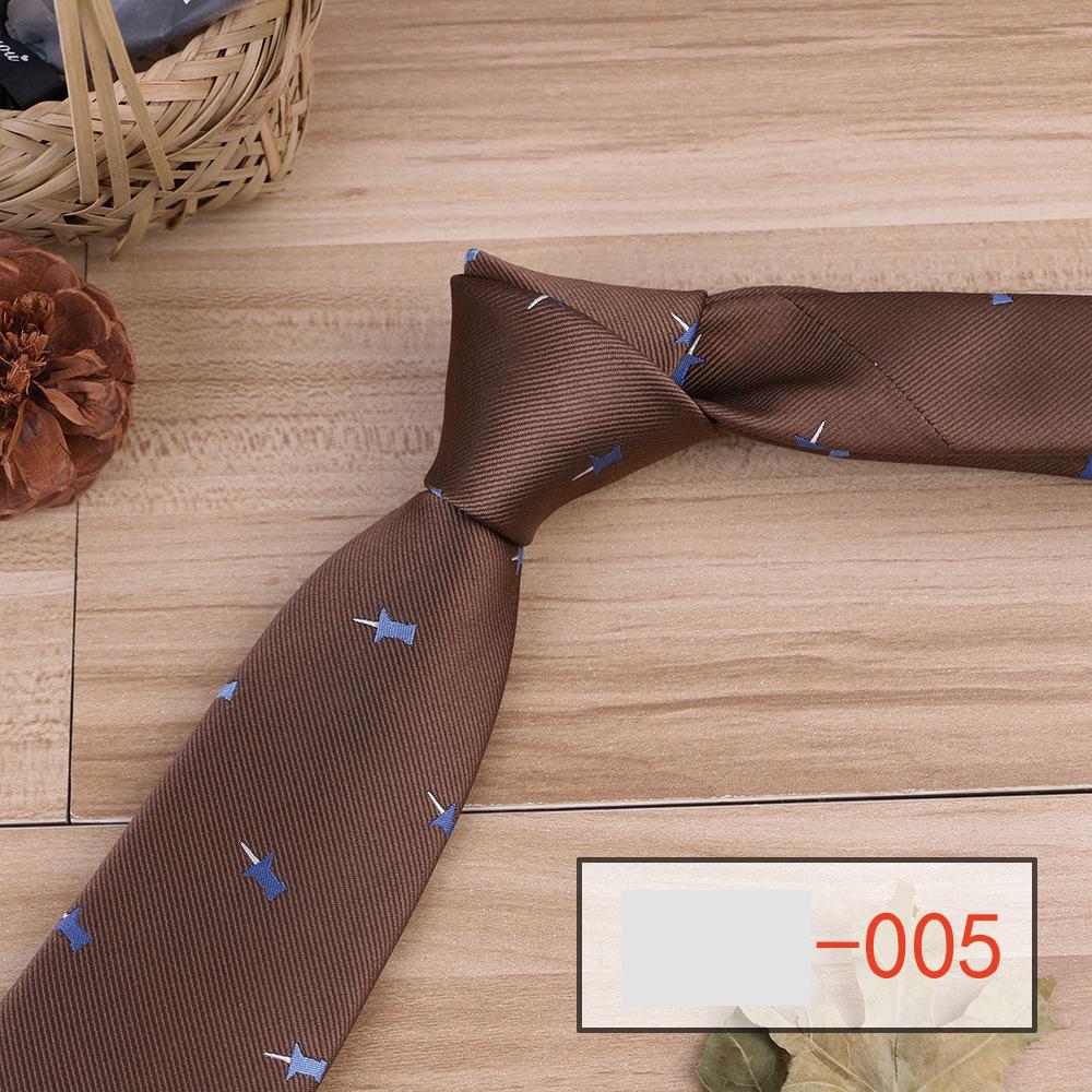 Men's Business Narrow 6cm Polyester Jacquard Hand Tie Beautiful and Most Striking Accessories High Quality Unique