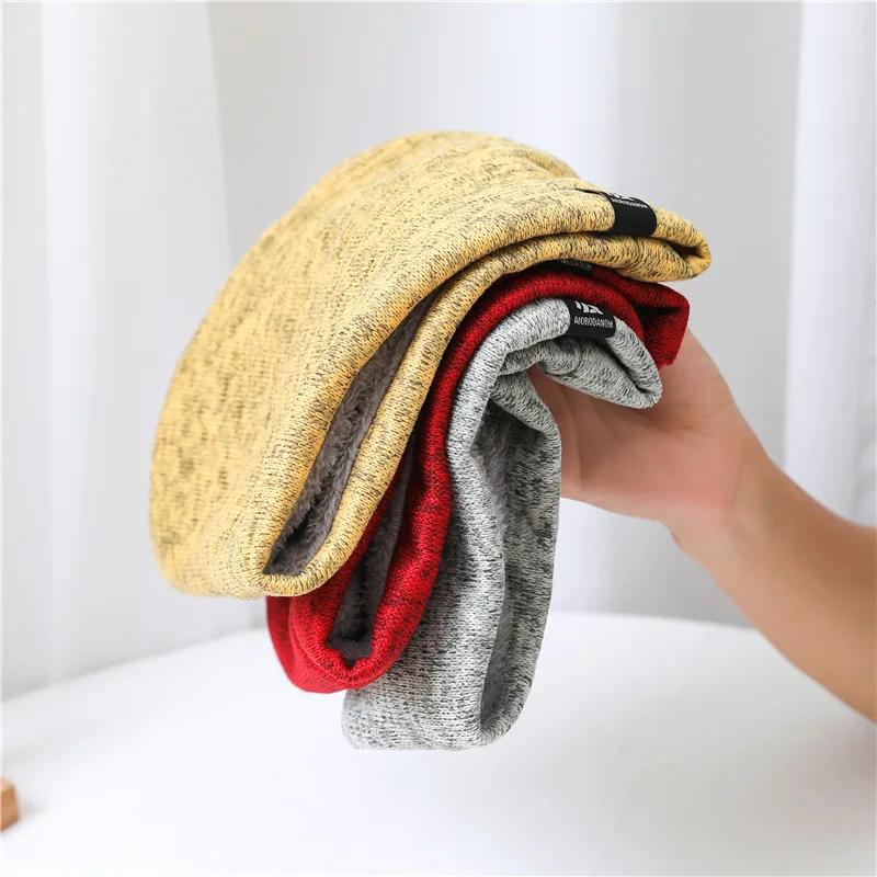 Unisex Massiver Kaschmir Plüsch Warmer Winter Ring Schal Frauen Männer Gestrickte Vollgesichtsmaske Snood Halstücher Bufanda Dicker Schalldämpfer Neu