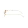 MIU MIU Oval Frame Sunglasses With Patterned Temples Women Sunglasses White SMU04Z1420D