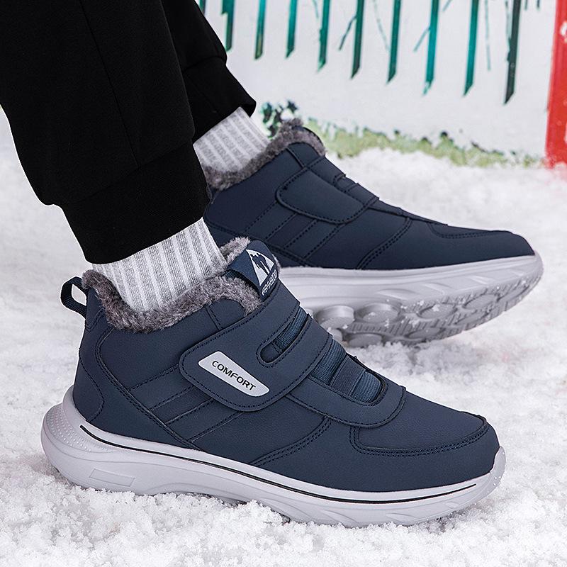 Zhang Kaili elderly shoes velvet thermal cotton shoes winter dad shoes waterproof and non-slip thick-soled snow boots