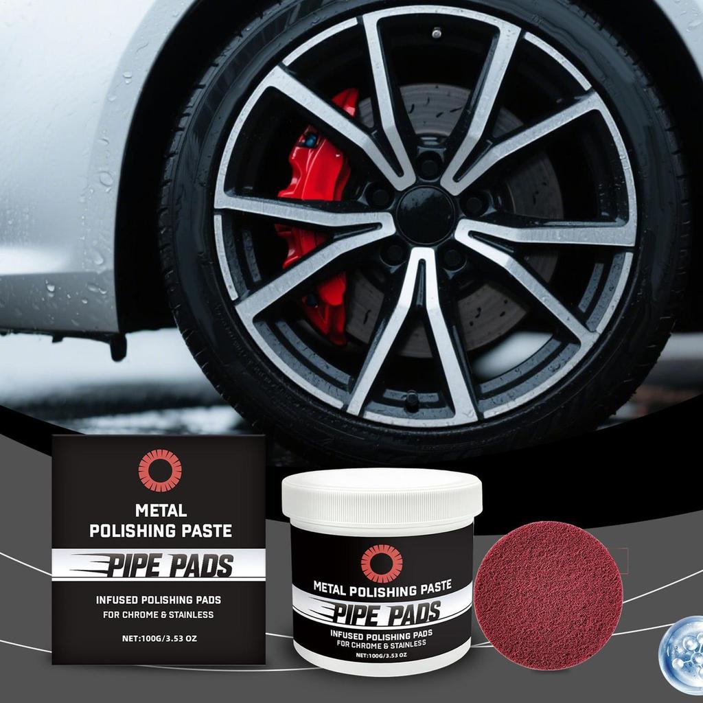 Metal PolishRust Buffing Cream Professional Repair Paste For Removes Oxidation Discoloration Brass Aluminum Pipes Exhausts