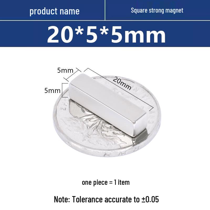 N52 Neodymium Iron Boron Square Magnet – Strong Rare Earth Permanent Magnet