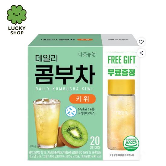 5g x 20 Beutel / 7 Sorten Koreanischer Täglicher Kombucha-Fruchttee 380 ml Flasche Geschenk