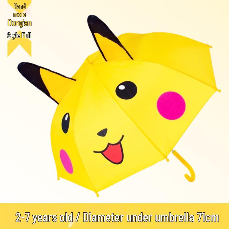 Cartoon Kids  Umbrella with Ears - Waterproof for Primary School & Kindergarten