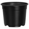 Apvalus gėlių vazonas 50 vnt. Juodas Ø 10 x 8 cm Plastikinis
