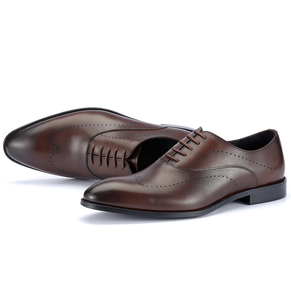 Mode 2025 Neuankömmling Handgefertigt Vollnarbiges Echtes Leder Oxford Business Alltagsschuhe für Herren