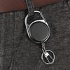 Easy-Pull Buckle Retractable Keychain With Scale Ruler Anti-Lost For Fishing Gear Multi-Function Tackle Accessory