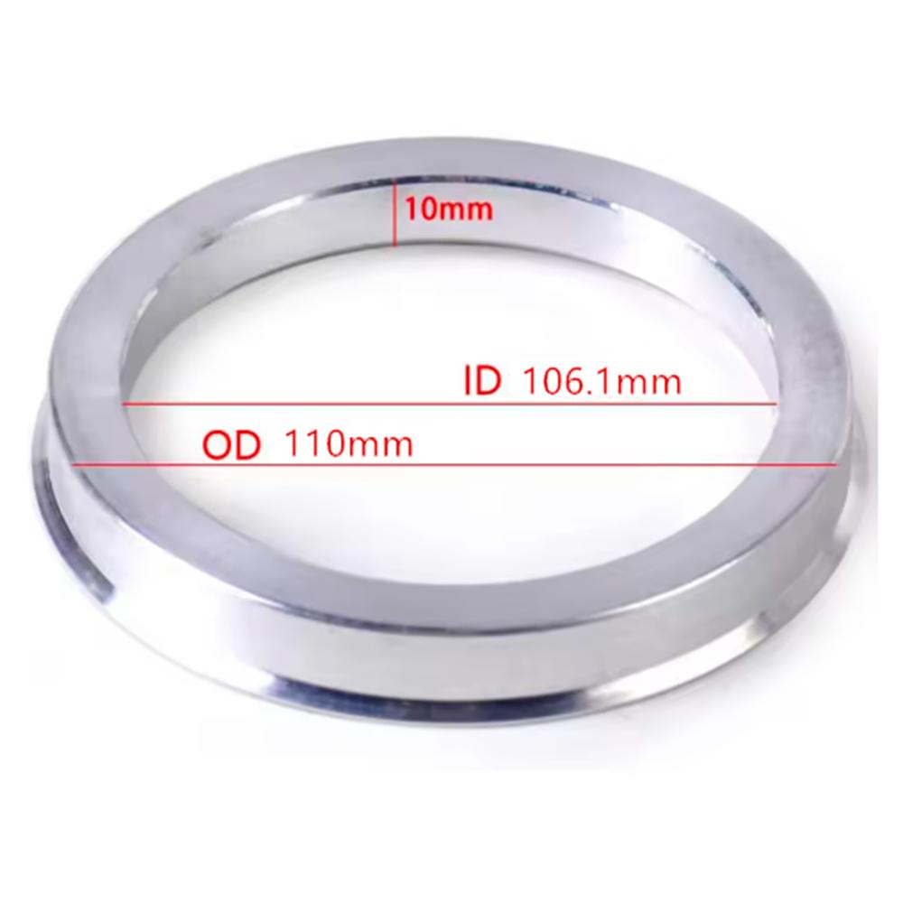 4 Stück 110mm auf 106.1mm Aluminium Naben Zentrierringe
