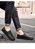 Men's Spring Casual Loafers: Breathable Two-Use Cowhide White Slip-Ons