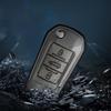 DBGO4 Leather Zinc Alloy Car Flip Key Case Cover Holder Shell Kerring For Citroen C3 C4 CACTUS C6 C8 Auto Key Protector Accessories