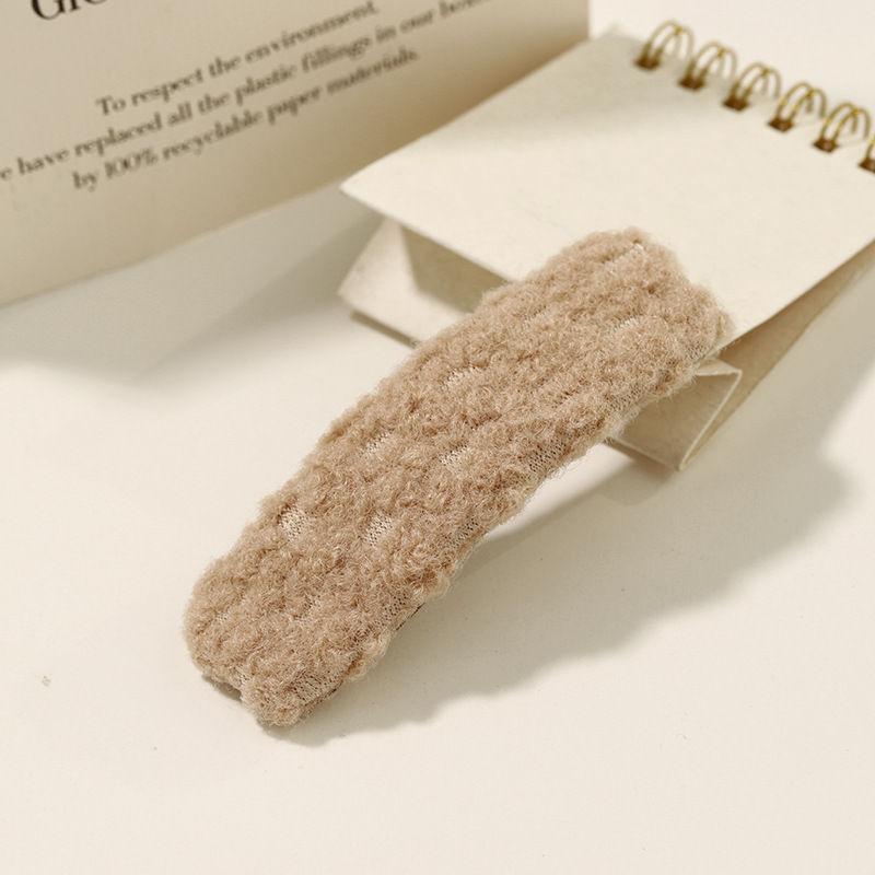 Accessories Clip Hair Headdress Bang Solid Color Side Hairpin Bb Clip Woolen Barrettes