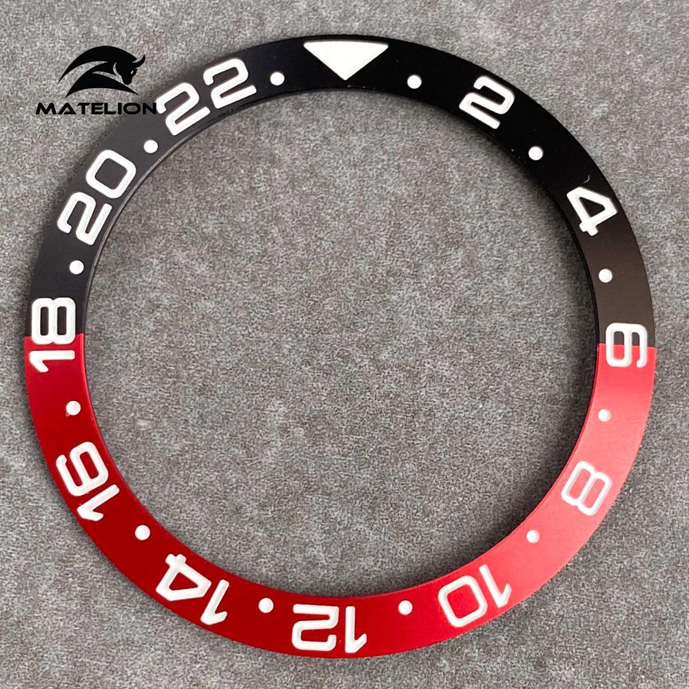 MATELION 38 мм керамический сплав часы безель вставка кольцо наклонная посадка 40 — фото 8