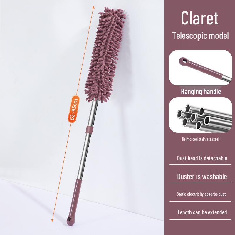 Retractable Chenille Duster Brush for Car & Home Cleaning