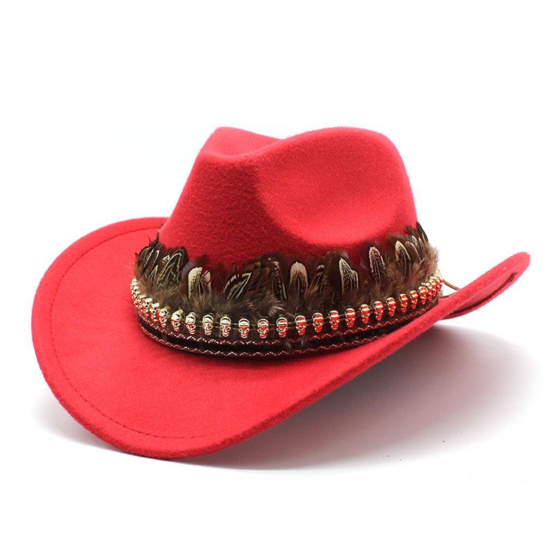Tibetan Ethnic Style Decoration, Casual Sunshade, Sun Protection And Warmth, Men'S And Women'S Woolen Western Cowboy Hats, Spring Mongolian Hats