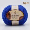 6pcs Luxurious Alpaca Cashmere Yarn  Ultra Soft & Warm Handmade DIY  Crocheting Yarn Suitable for Beginners Scarves300g/10.58oz