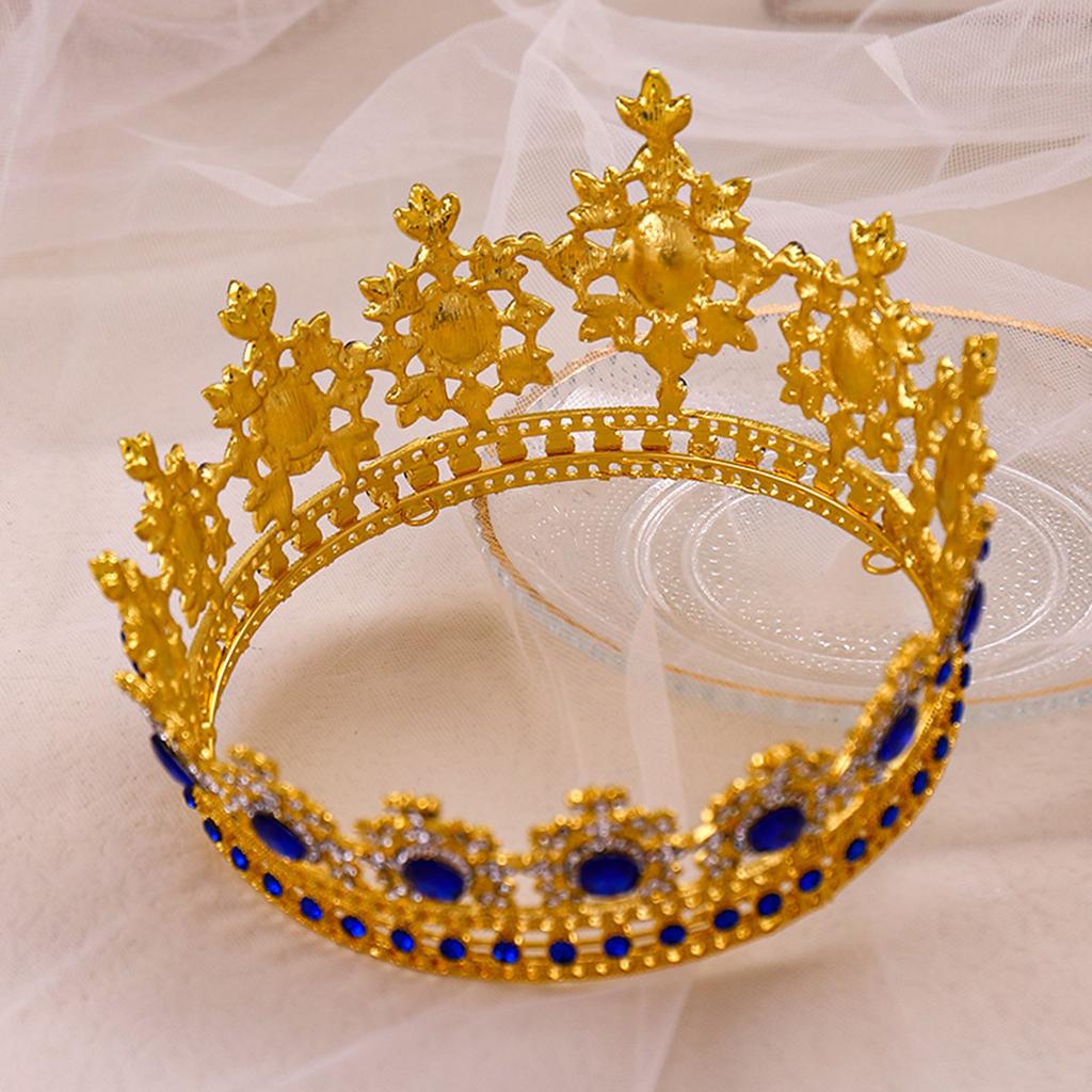 Königskrone Tiara für Unisex Hochzeit Prinzessinnenkrone für Weihnachten Barockes Stirnband
