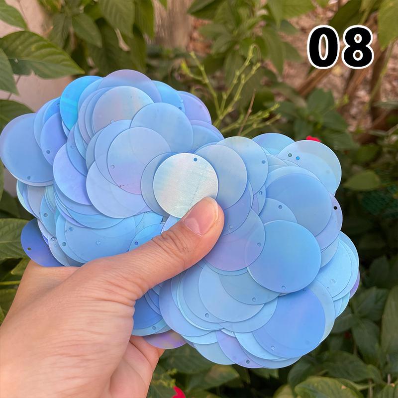 30Χιλ. Πολύχρωμα Καραμέλα Μεγάλες Πούλιες με Τρύπα Pet Στρογγυλές Πούλιες Ραφής Χειροτεχνίας Διακόσμηση Νυφικού Αξεσουάρ DIY Χαλαρές Πούλιες