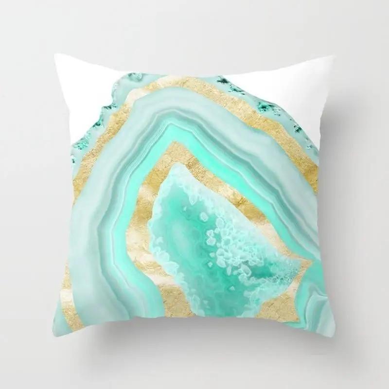 Home Decor Fashion Simple Pillowcase Mint Green  Chair Sofa Car Pillow Farmhouse