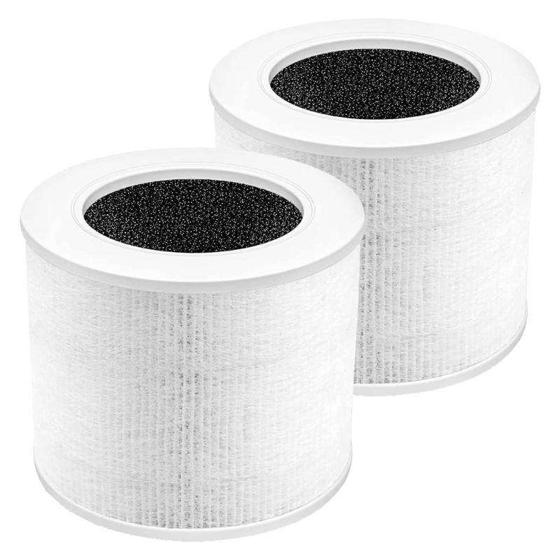 Replacement Air Purifier Filter Suitable for LEVOIT-Core Mini/Mini-RF HEPA 360-Degree Activated Carbon Filtration 2 Pack