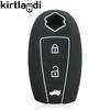 Silicone Key Cover Remote Car Key Case for SUZUKI Grand Vitara 2021 Swift Sport SX4 S-CORSS 2 Button Car Accesories Holder