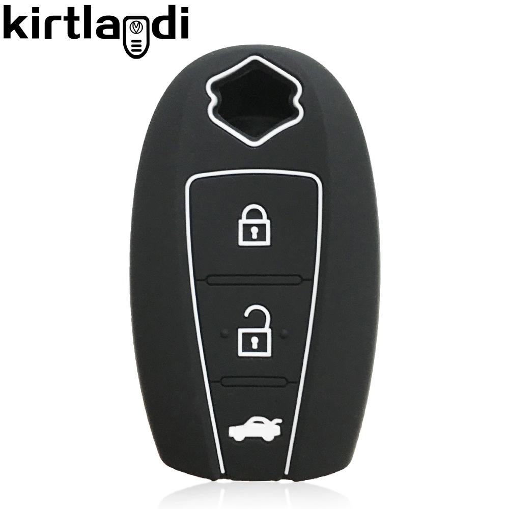 Silicone Key Cover Remote Car Key Case for SUZUKI Grand Vitara 2021 Swift Sport SX4 S-CORSS 2 Button Car Accesories Holder