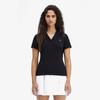 [Amy Winehouse] Tie-Back Polo Shirt - Black Afpf241G119-102